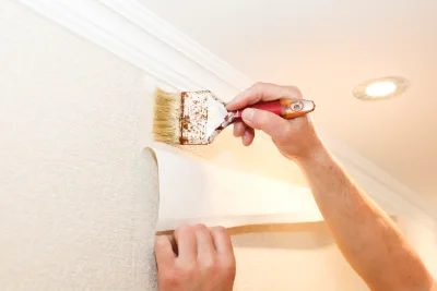 Pose de papier peint à Villers-sur-Meuse — revêtements muraux et toiles de verre